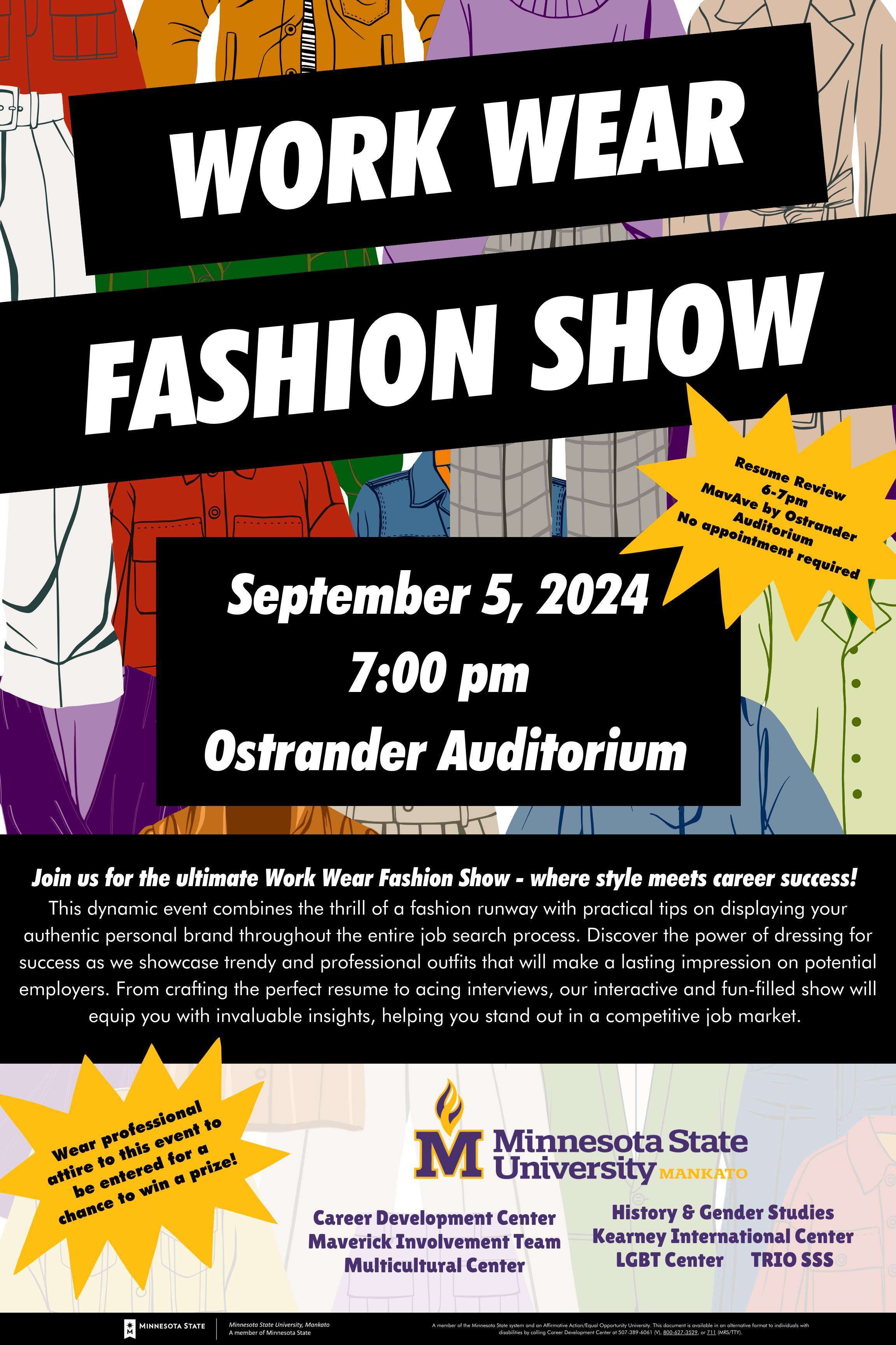 a poster for a fashion show