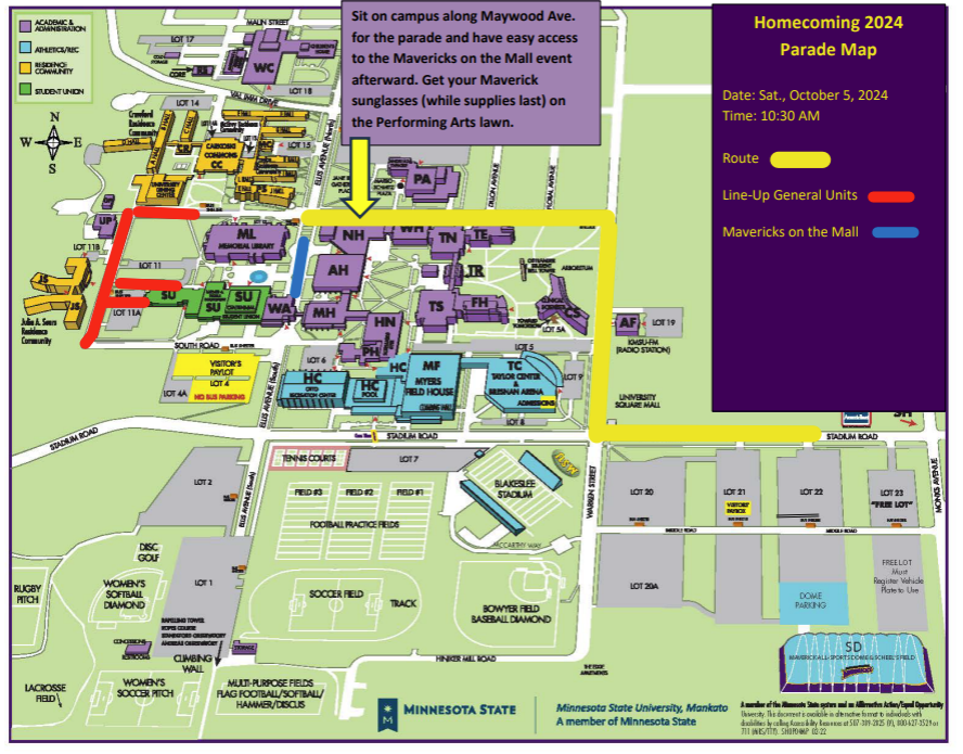 a map of a university