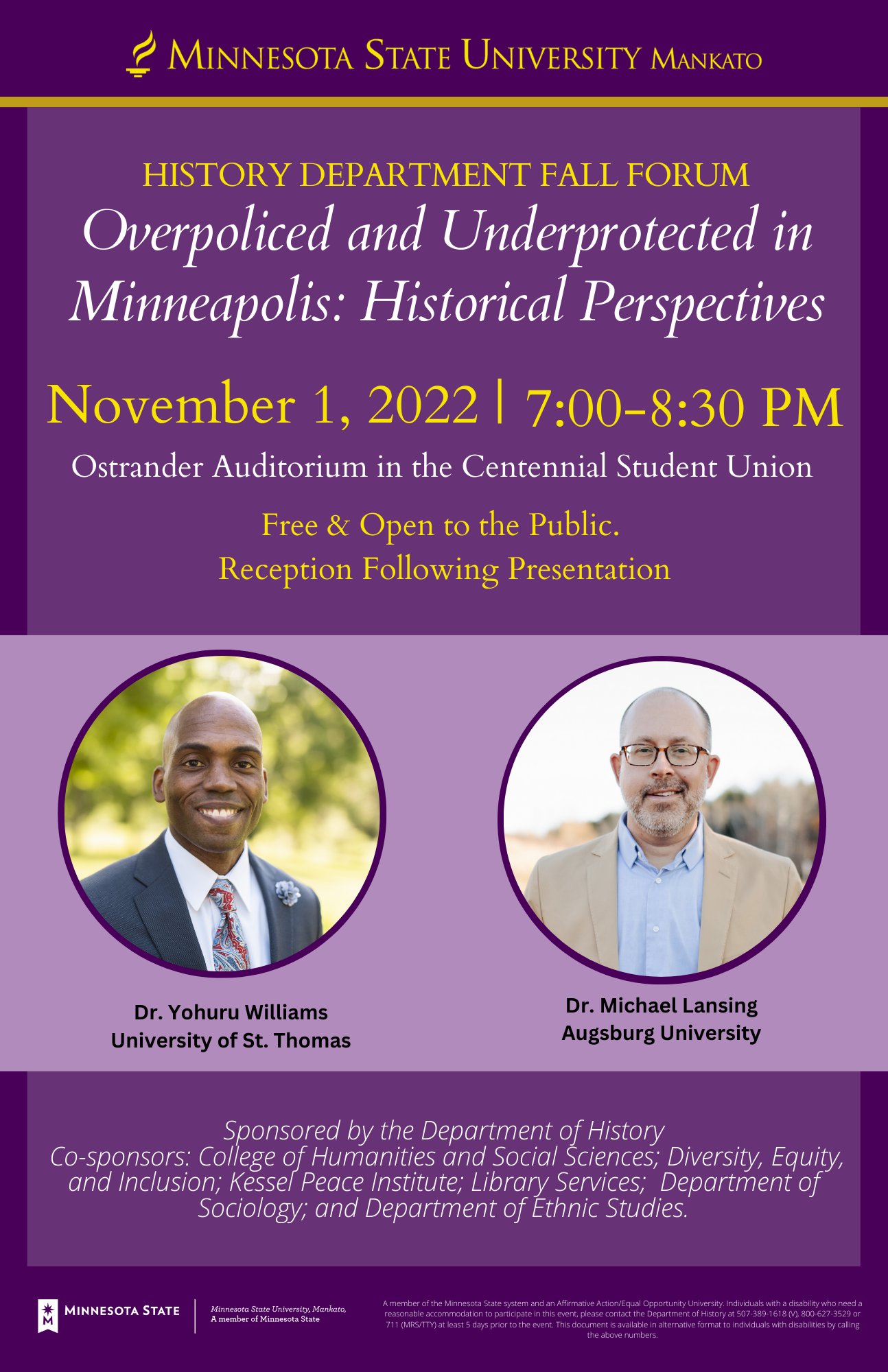 History Fall Forum 2022 poster