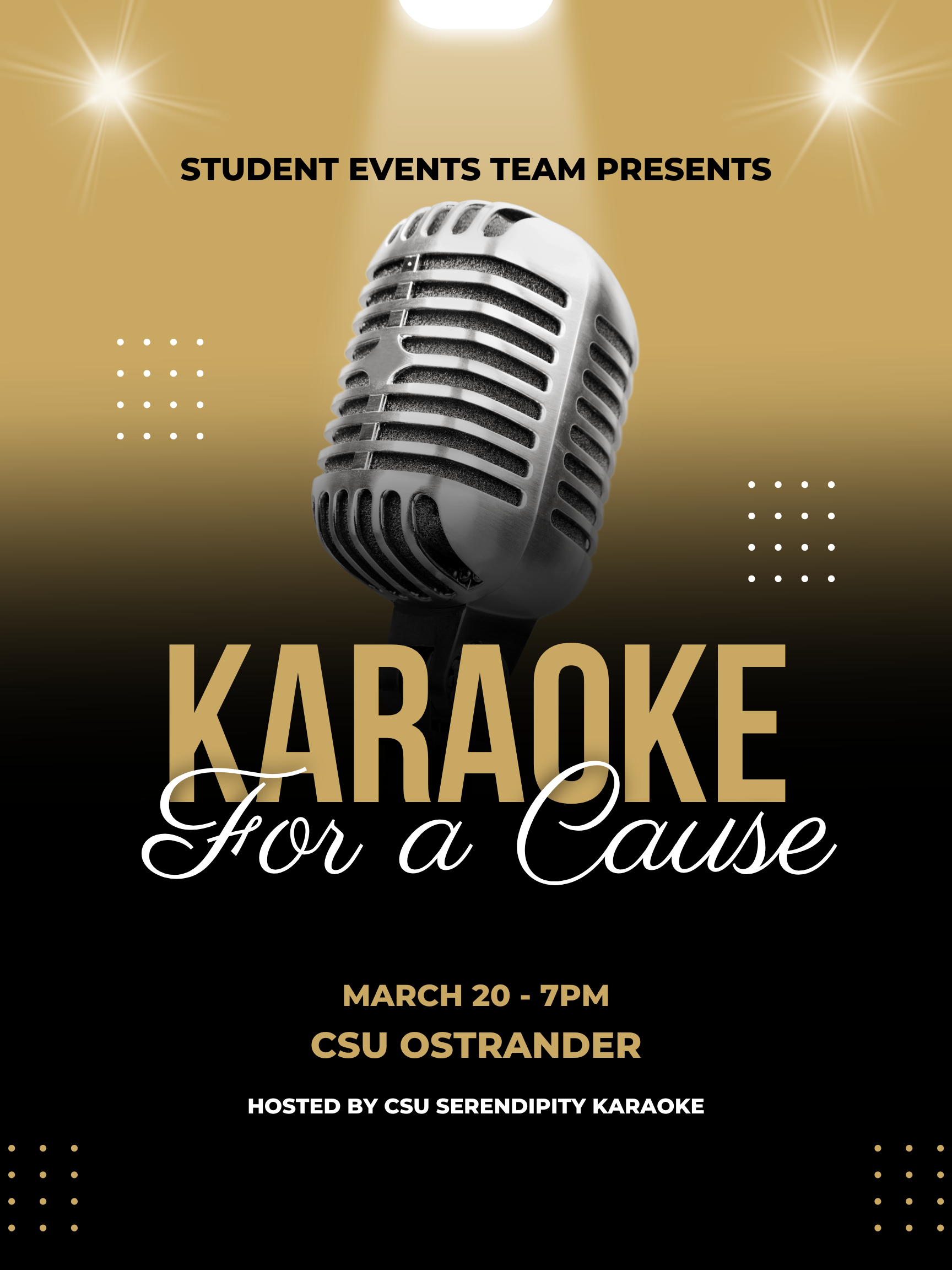 a poster for a karaoke event