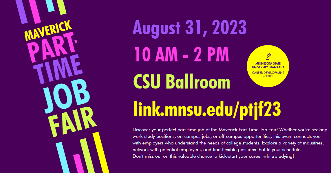 Part Time Job Fair Minnesota State University, Mankato