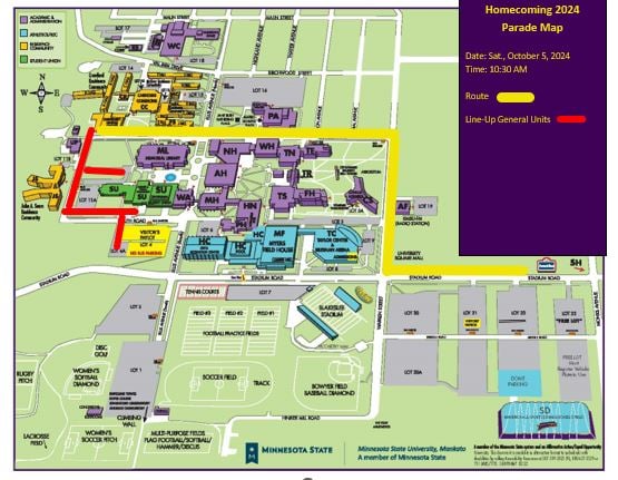 a map of a university