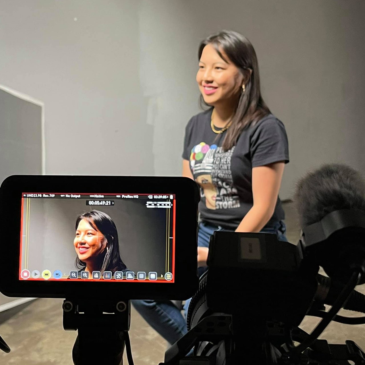 nelsie yang on camera