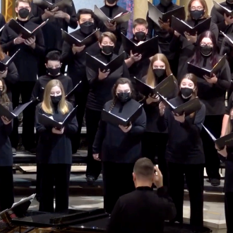 Minnesota State Mankato’s concert choir and chamber singers presenting at the winter concert