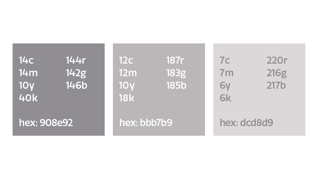 MSU secondary colors hex908e92, hexbbb7b9, hex dcd8d9