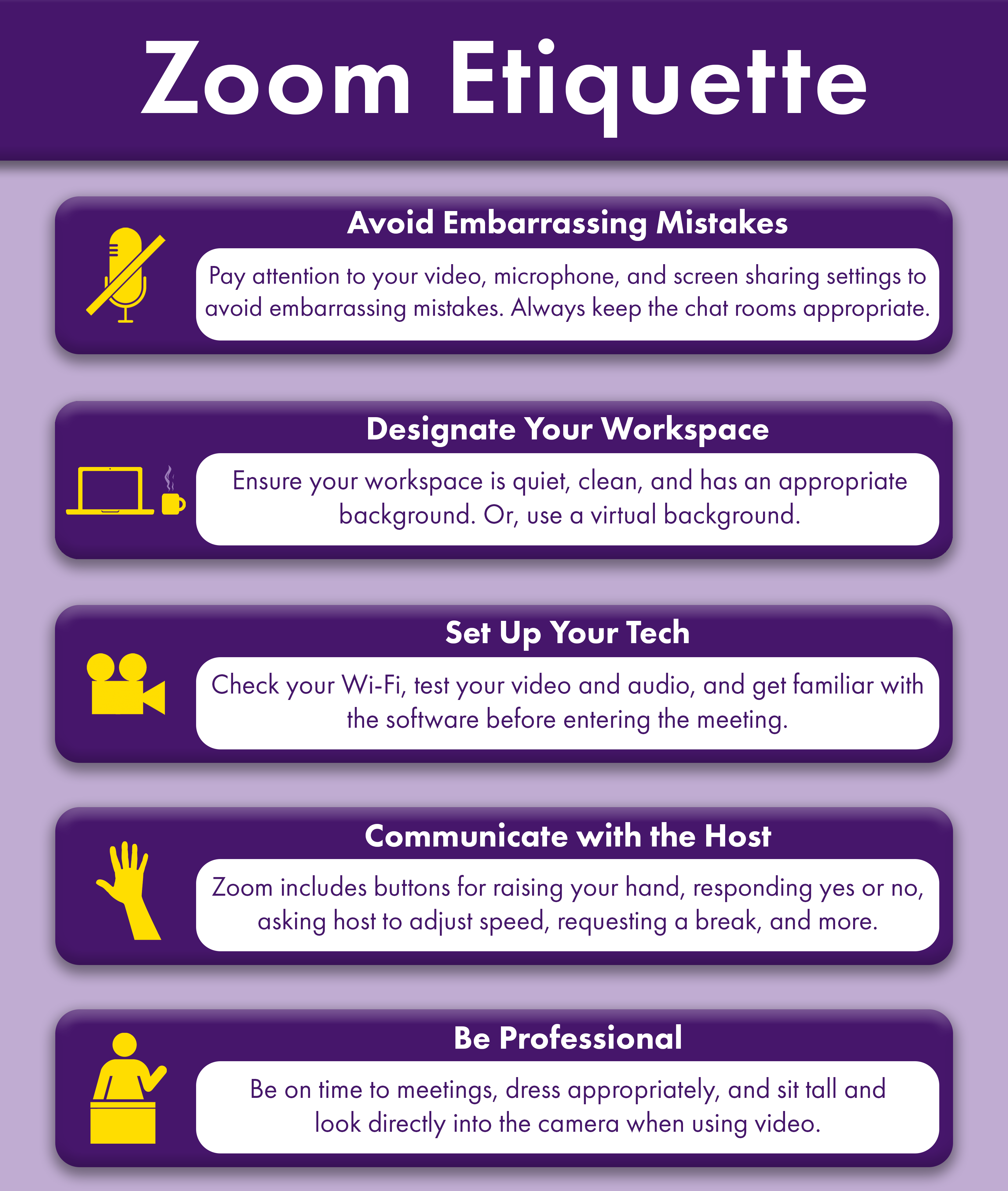 zoom presentation tips for students