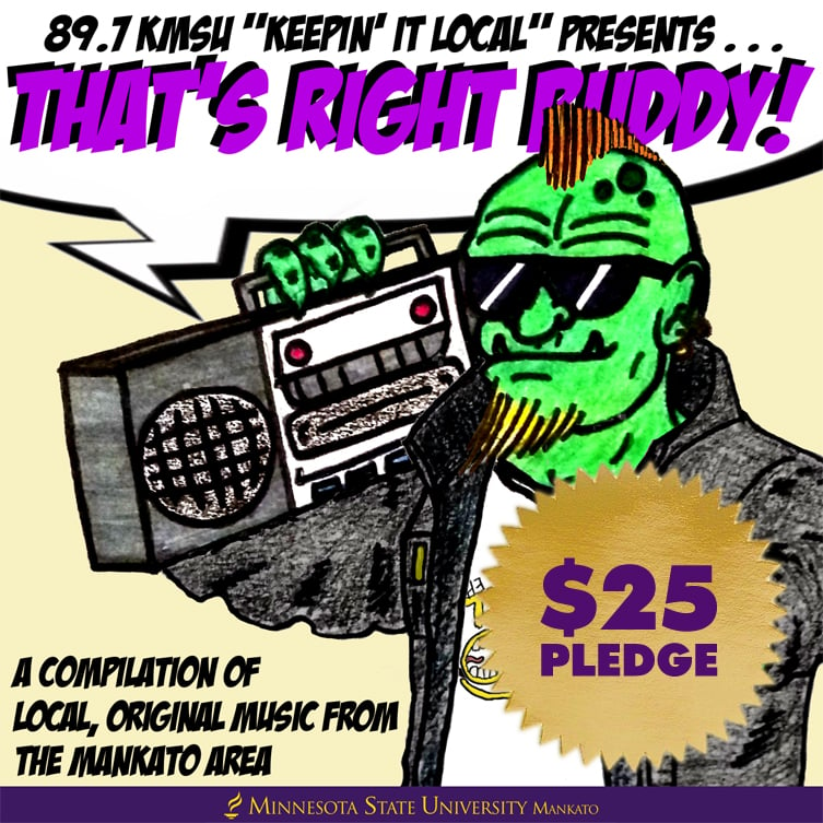 Cover of That's Right Buddy featuring a green guy holding a boombox