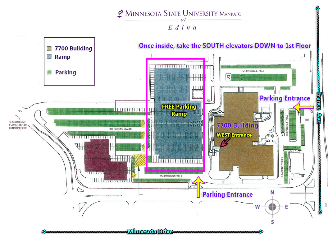 a map of parking lot