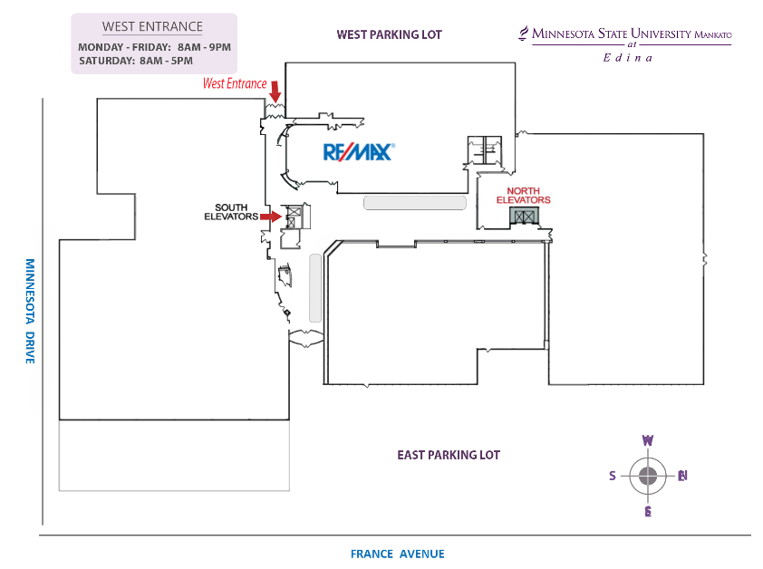 a map of a parking lot